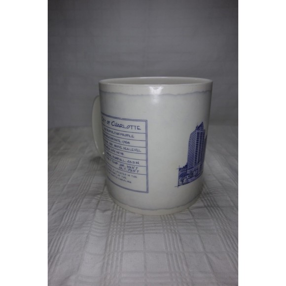 Starbucks Coffee Cup Architecture Series Mug Charlotte NC 2007 Queen City 18 oz - Picture 7 of 9